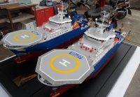 customized model of 87m Research-Survey Vessel